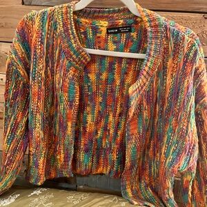 SHEIN Colorful Knit Cardigan